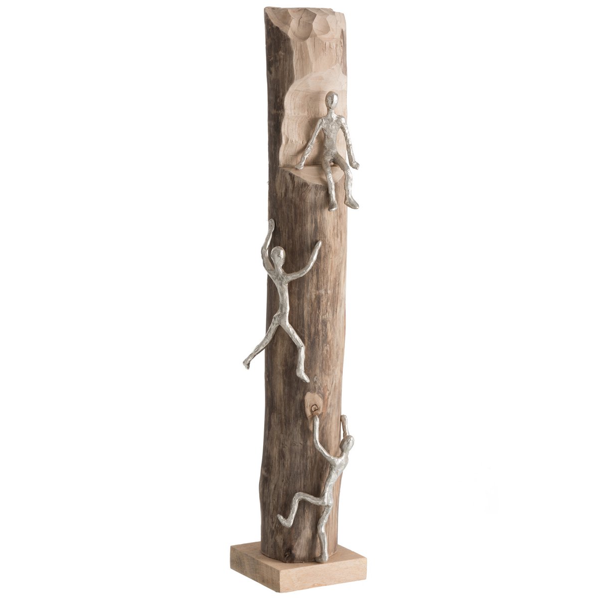 J-Line – Figure 3Climbers Holz/Aluminium Natur/Silber