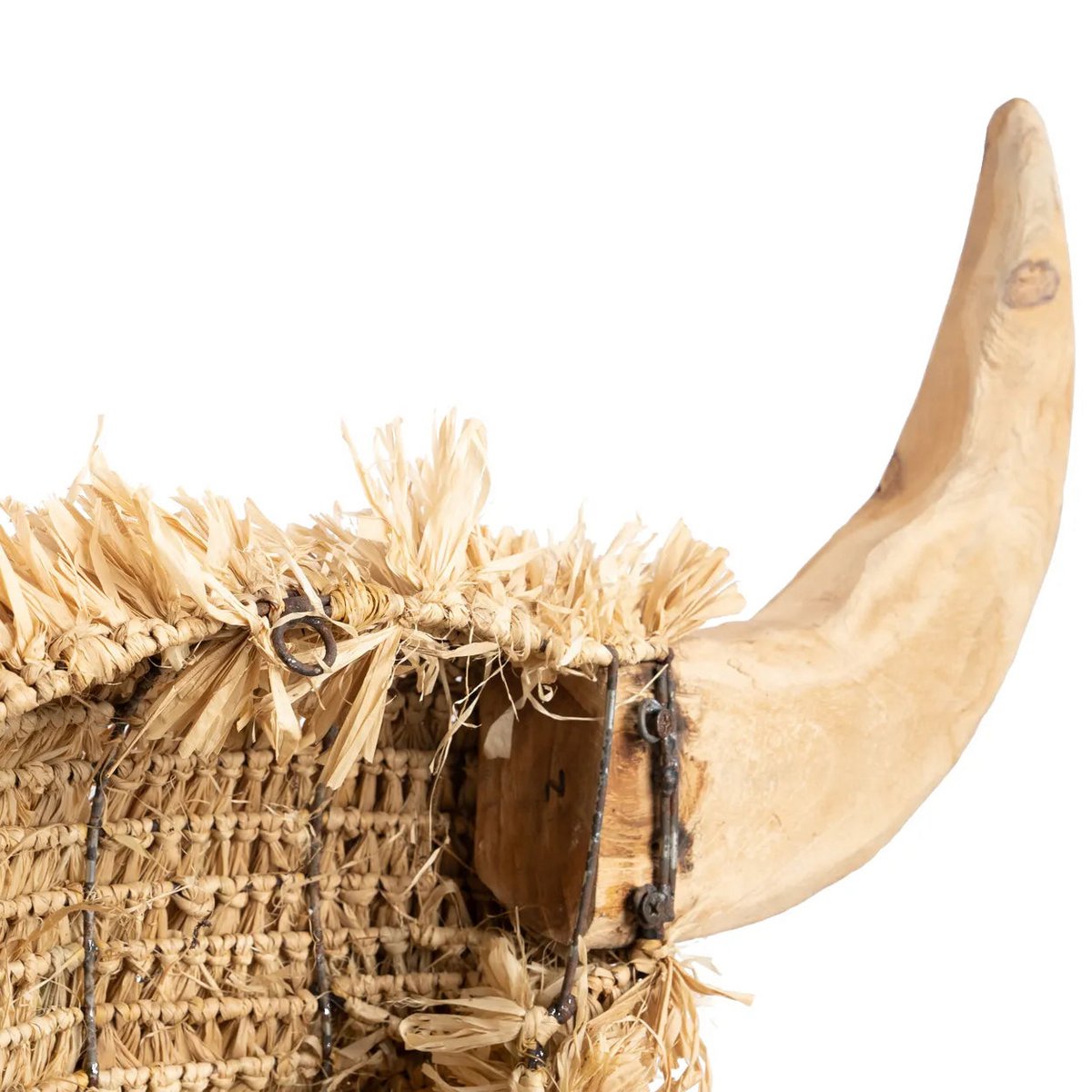 Bazar Bizar - Muurdecoratie 'Raffia Toro' (Naturel)