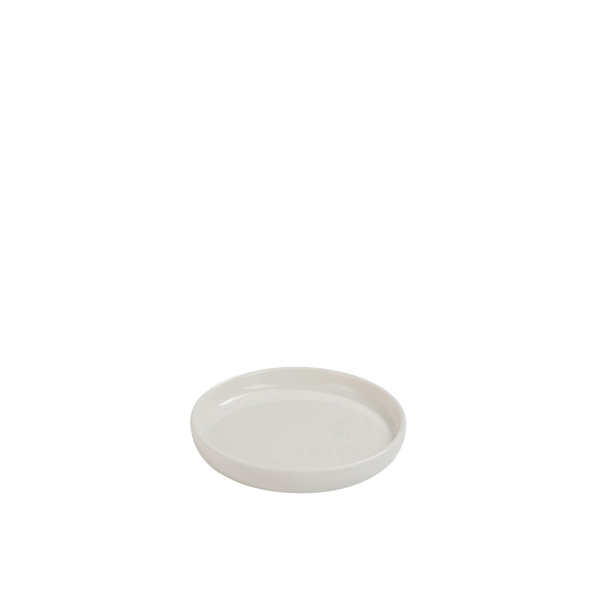 J-Line - Mini Assiette Edge - Porcelaine - Blanc