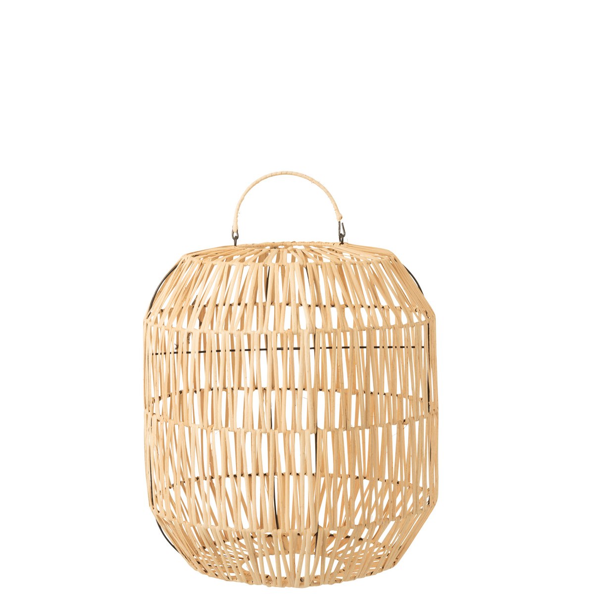 J-Line – Zyclinder-Lampe – Rattan – Natur