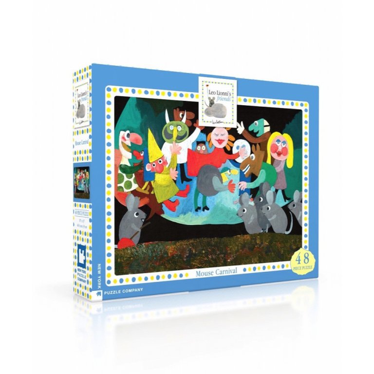 New York Puzzle Company - Puzzel 'Mouse Carnival' (48 stukken)