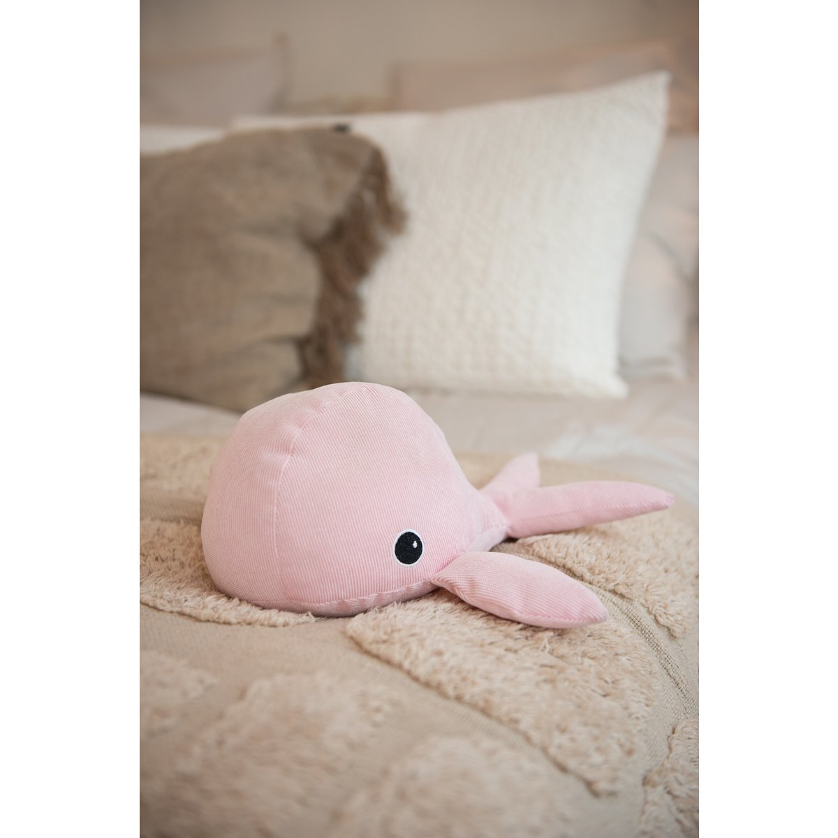 J-Line - Türstopper Whale Textile Pink