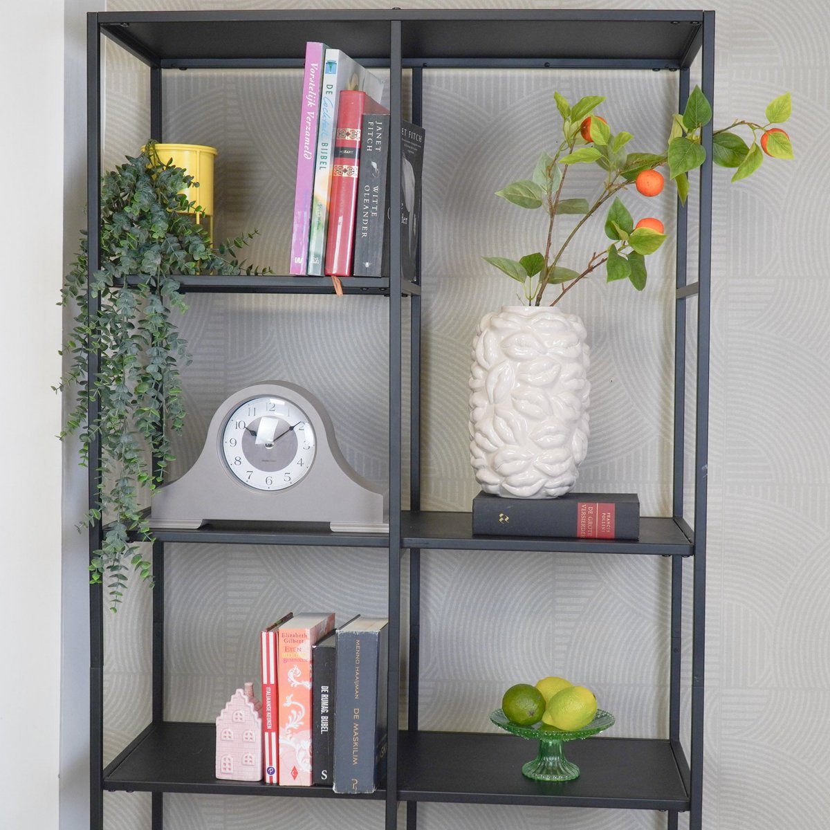 Housevitamin - Klok - mantel klok- taupe - 36x8,5x20 cm