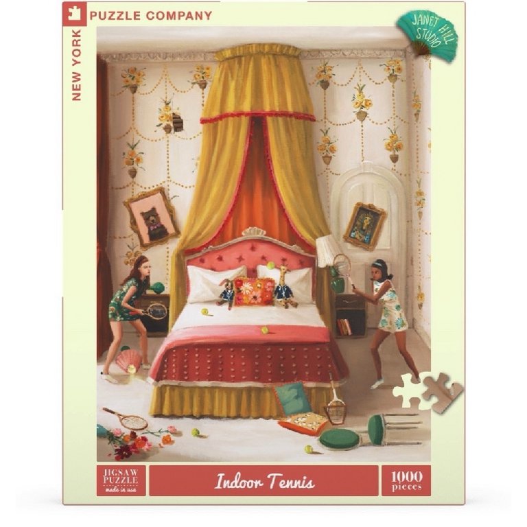 New York Puzzle Company - Puzzle 'Tennis en salle' (1000 pièces)