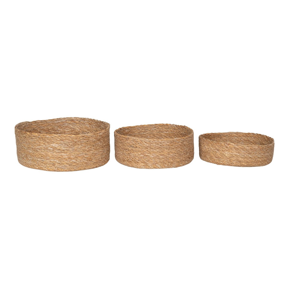 House Nordic - Batam Basket - Panier, jonc de mer, naturel, lot de 3