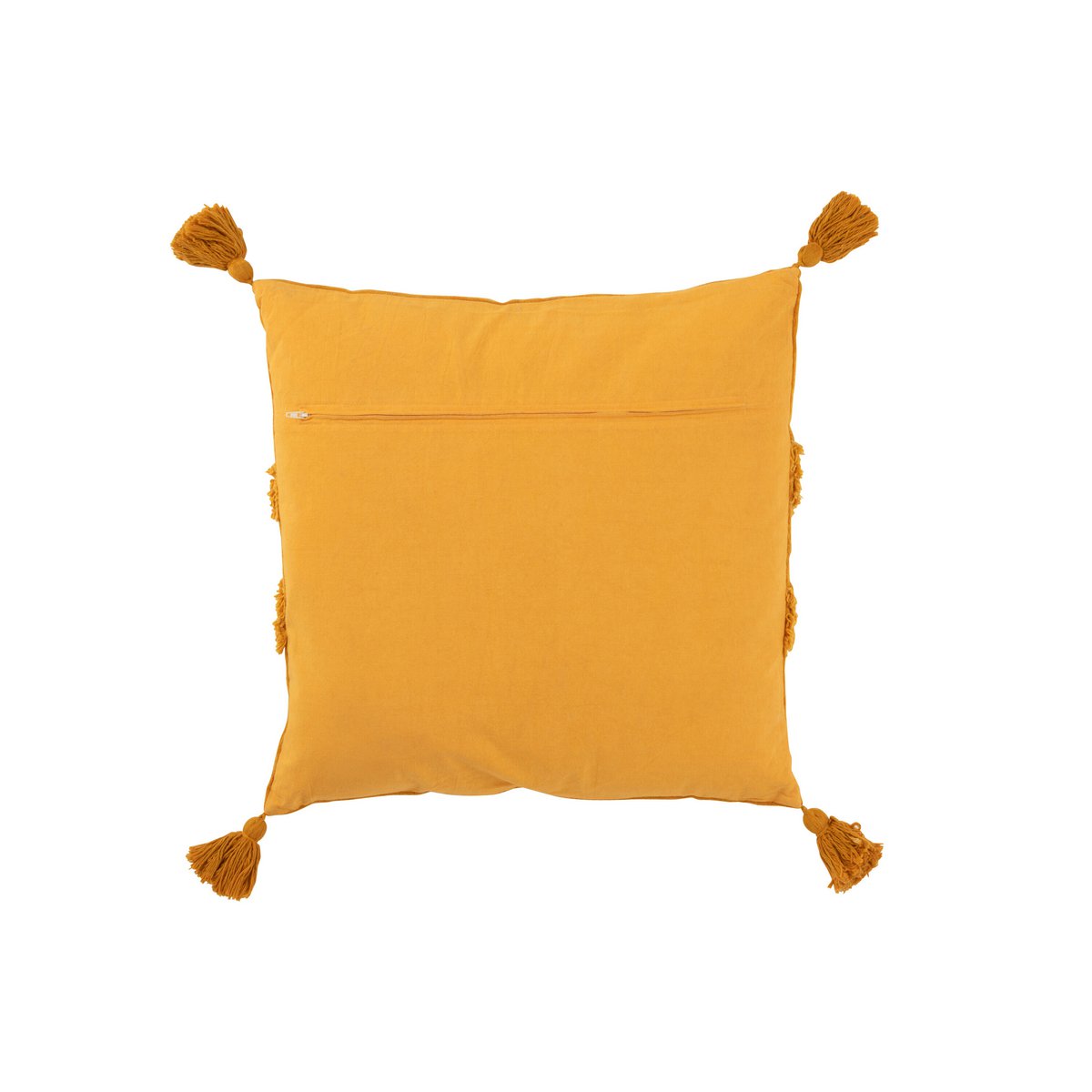 J-Line - Coussin Motif U - Coton - Corail