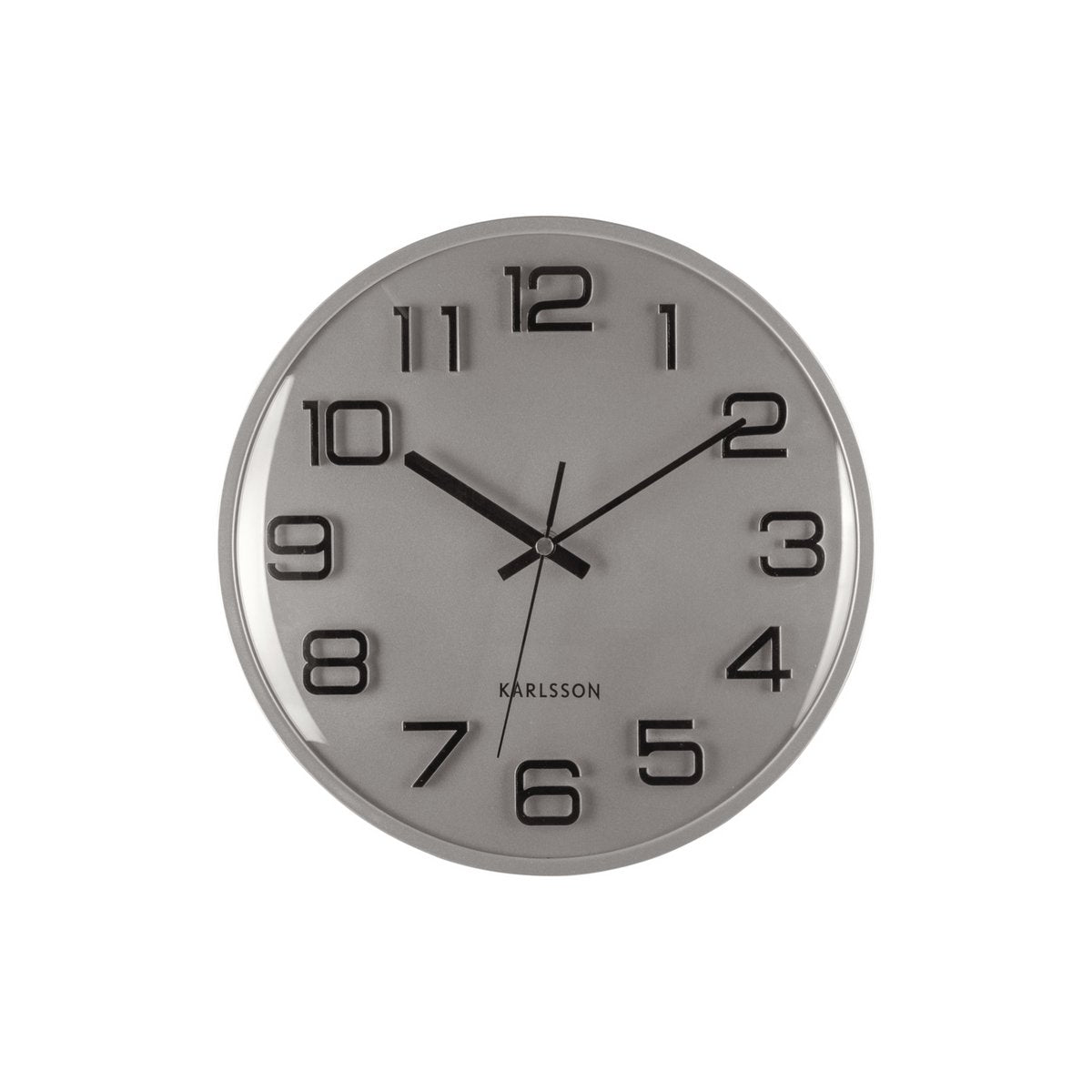 Karlsson - Horloge murale chiffres 3D - KA6022SI