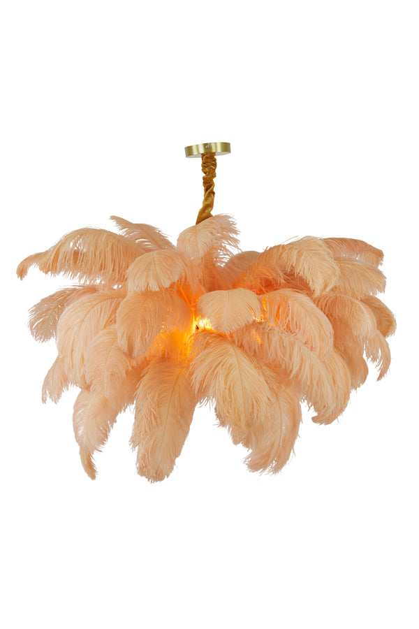 Light & Living - Hanglamp 'Feather' (Goud & Peach)