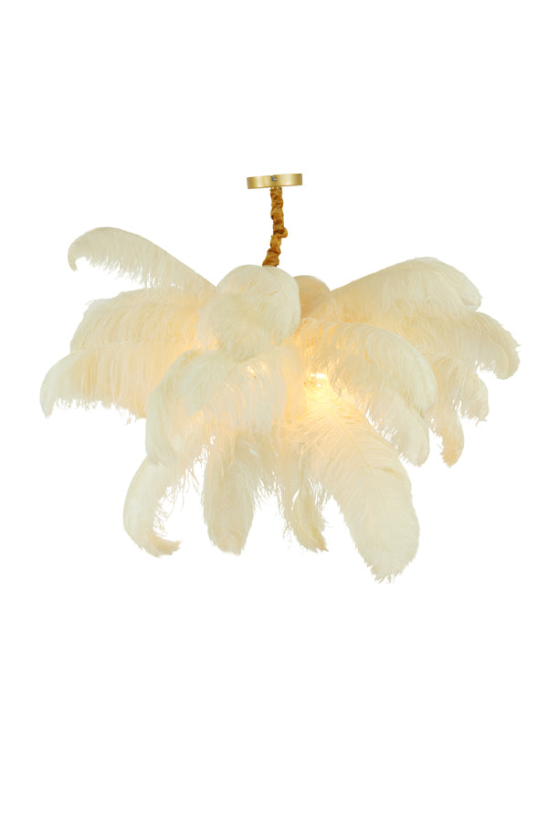 Light & Living - Hanglamp 'Feather' (Goud & Wit)