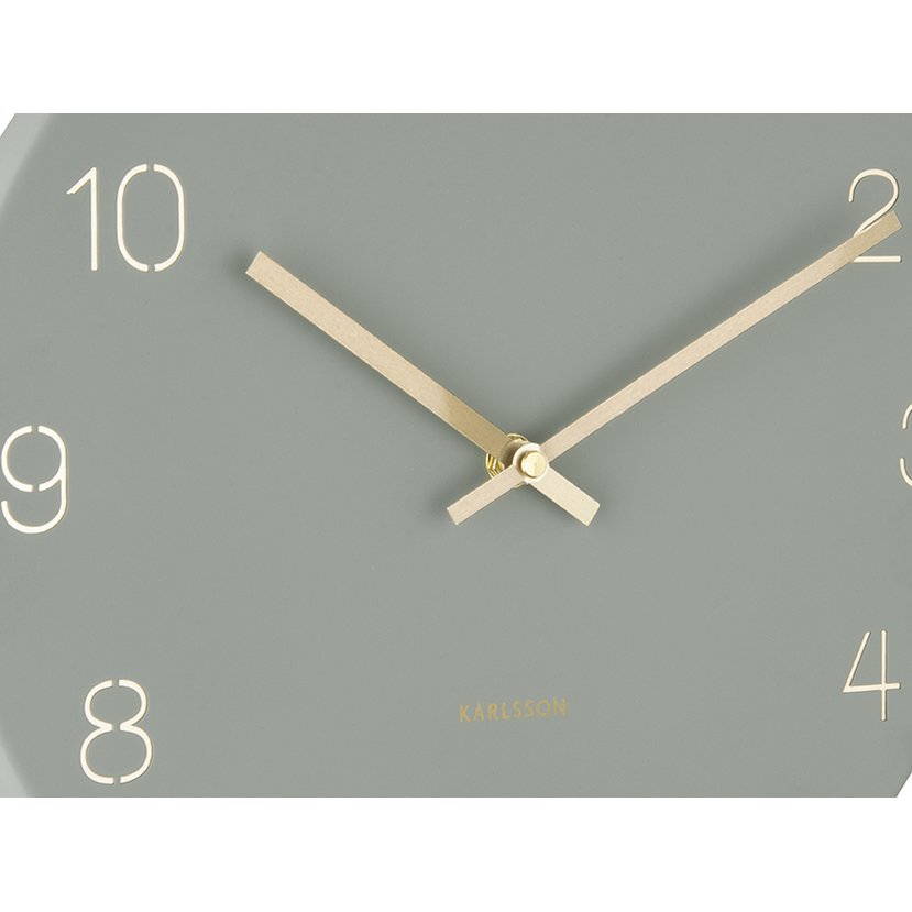 Karlsson - Horloge Murale Charme Chiffres Gravés Petit - KA5788GR