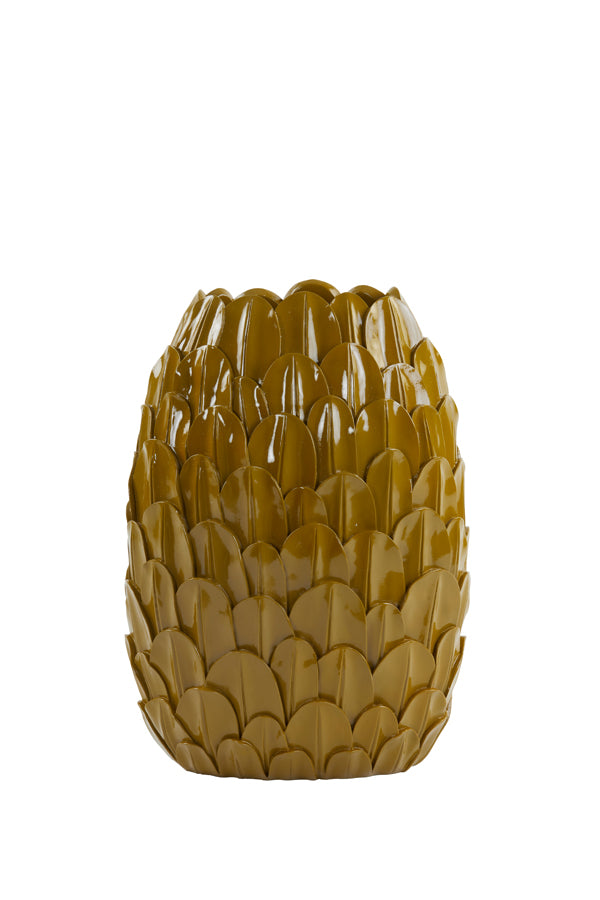 Light &amp; Living - Vase 'Feder' (Jaune Ocre)