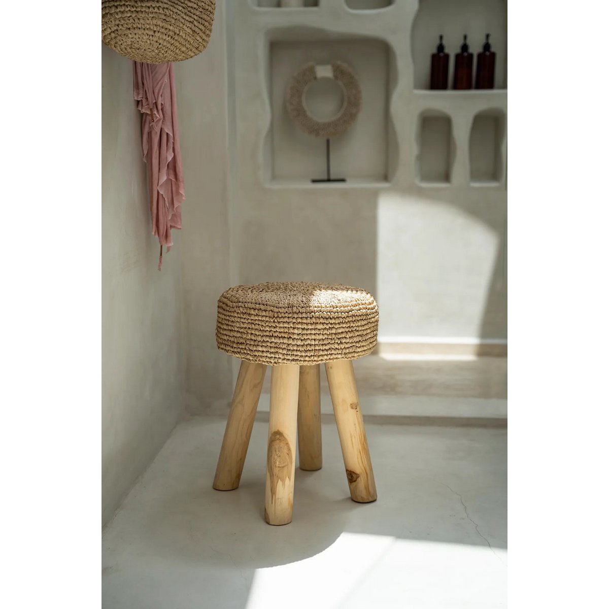 Bazar Bizar - Hocker 'Raffia' (Natur)