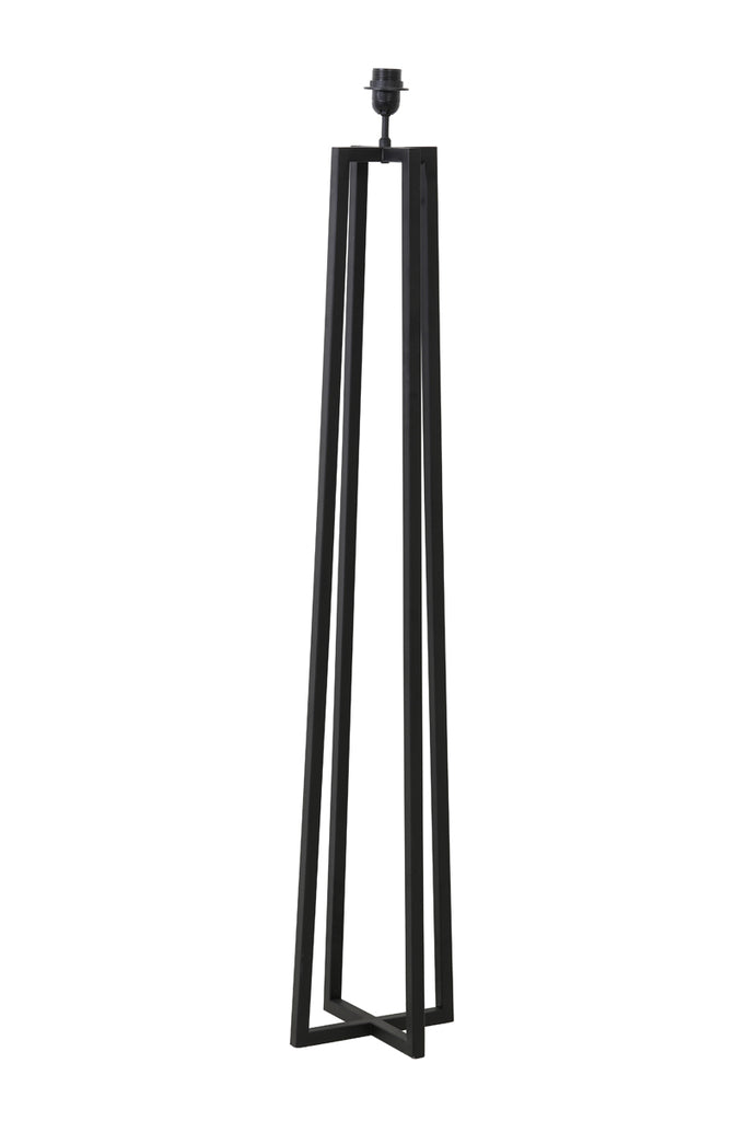 Light &amp; Living - Lampadaire 'Miley' (130cm de haut, Noir mat)