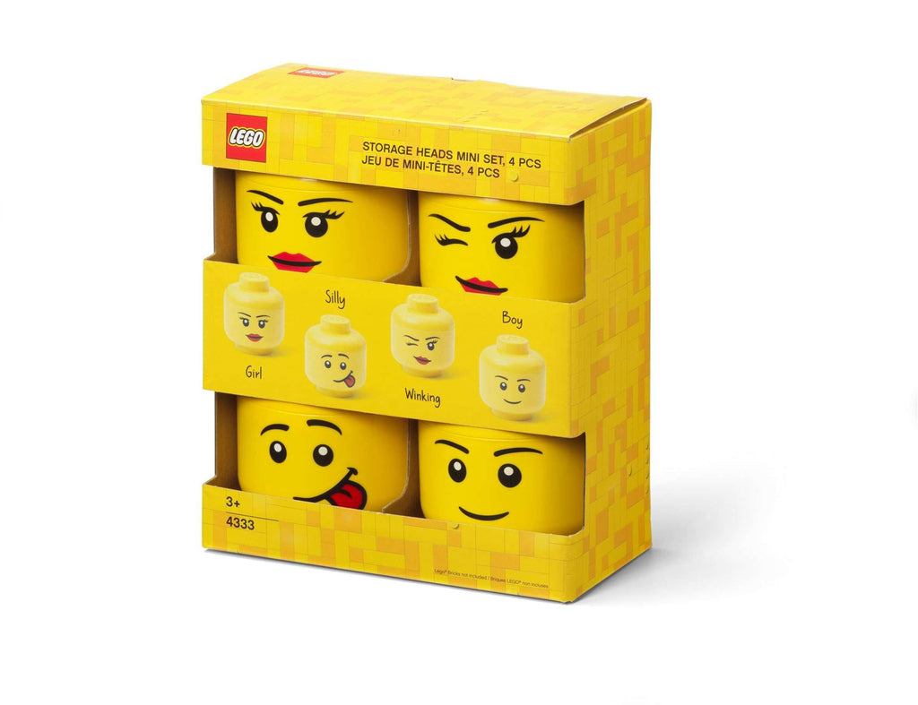 Lego - Boîte de rangement 'Garçon, Fille, Silly &amp; Winky' (Mini, Set de 4)