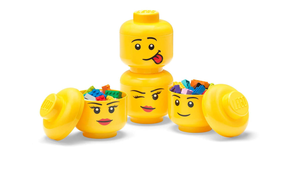 Lego - Boîte de rangement 'Garçon, Fille, Silly &amp; Winky' (Mini, Set de 4)