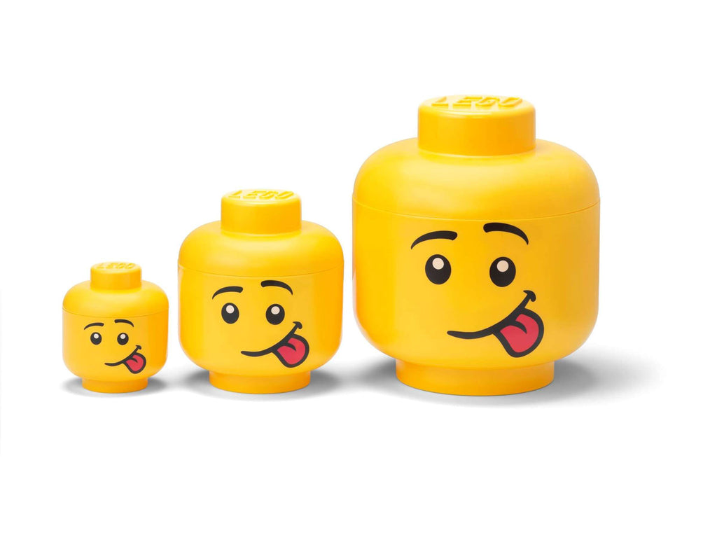 Lego - Opbergbox 'Silly-hoofd' (Set van 3)