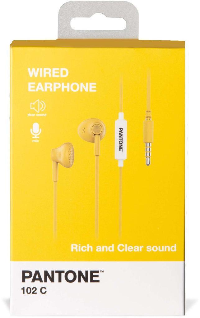 Celly - Écouteurs intra-auriculaires 'Pantone' (Jaune)