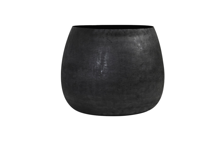 Light &amp; Living - Pots décoratifs 'Genolu' (Lot de 2, Noir Mat)