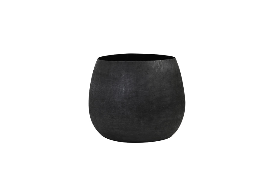 Light &amp; Living - Pots décoratifs 'Genolu' (Lot de 2, Noir Mat)