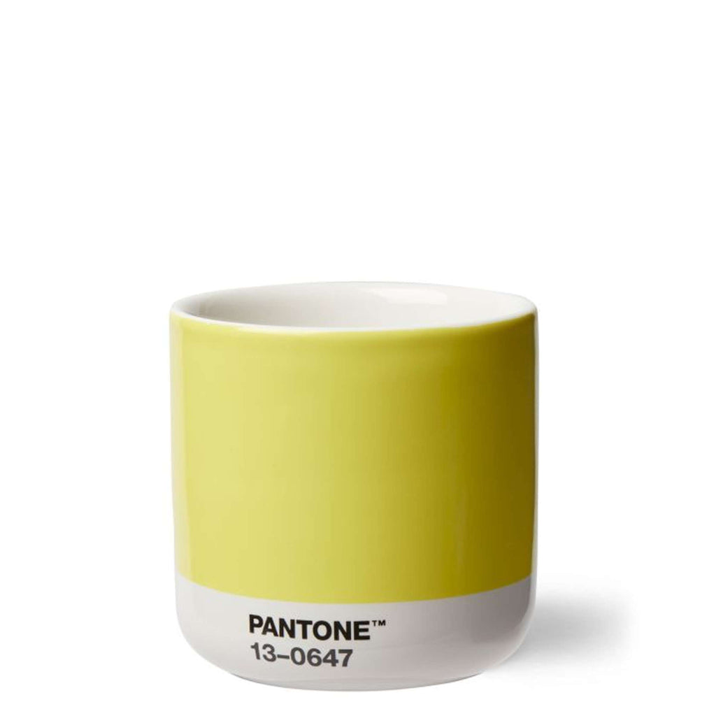 Copenhagen Design - Cortado-Becher-Geschenkset 'Pantone' (4er-Set, doppelwandig, 170 ml, Illuminating 13-0647 &amp; Ultimategray 17-5104)