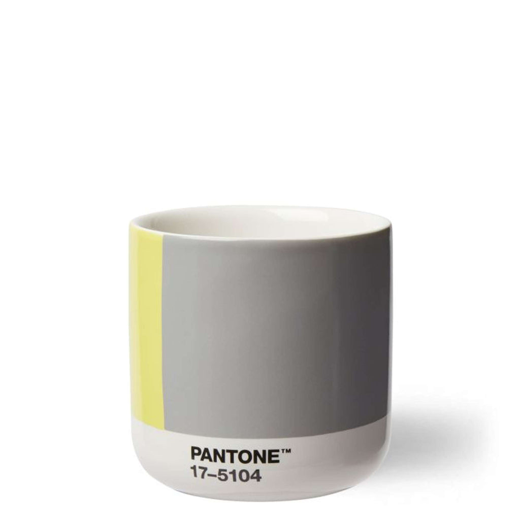 Copenhagen Design - Cortado-Becher-Geschenkset 'Pantone' (4er-Set, doppelwandig, 170 ml, Illuminating 13-0647 &amp; Ultimategray 17-5104)