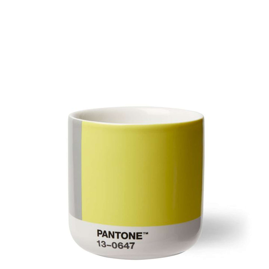 Copenhagen Design - Cortado-Becher-Geschenkset 'Pantone' (4er-Set, doppelwandig, 170 ml, Illuminating 13-0647 &amp; Ultimategray 17-5104)