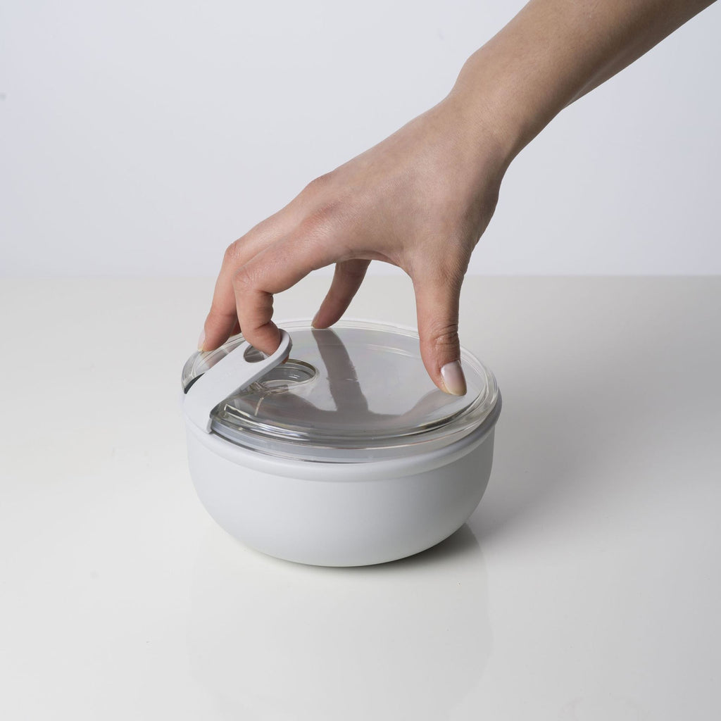 Omada - Boîte à lunch 'Pull Box' (Rond, 750ml, Gris)