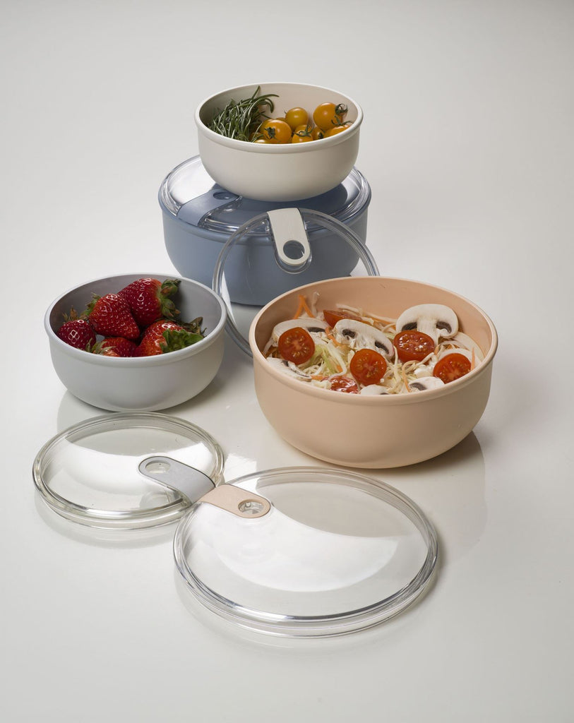 Omada - Boîte à lunch 'Pull Box' (Rond, 750ml, Gris)