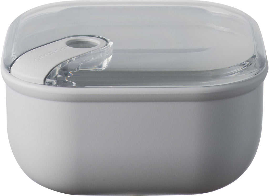 Omada - Lunchbox 'Pull Box' (Vierkant, 1 liter, Grijs)