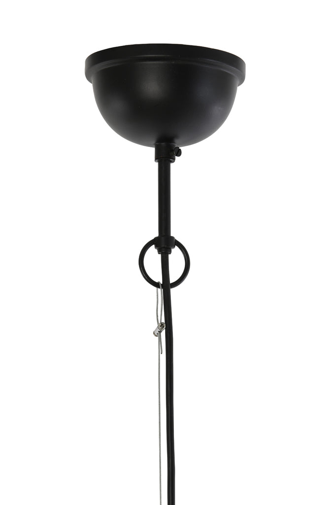 Light &amp; Living - Lampe suspendue 'Gularo' (Bois, Noir Mat)