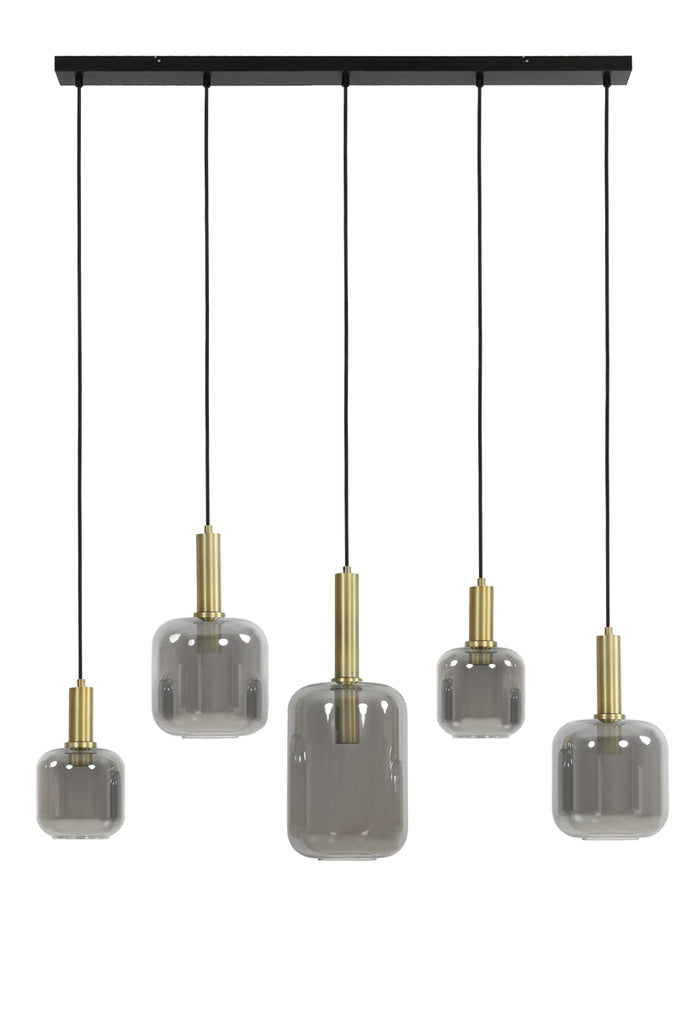 Light &amp; Living - Lampe suspendue 'Lekar' (5 pièces, Bronze Antique)