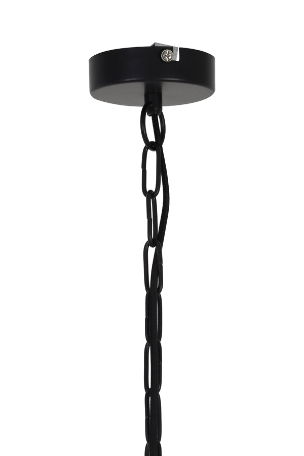 Light &amp; Living - Lampe suspendue 'Meya' (Taille S, Noir &amp; Or)