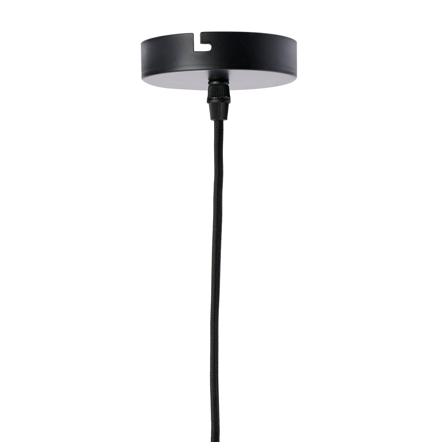 Light &amp; Living - Lampe suspendue 'Pacino' (Taille S, Rotin, Marron foncé)