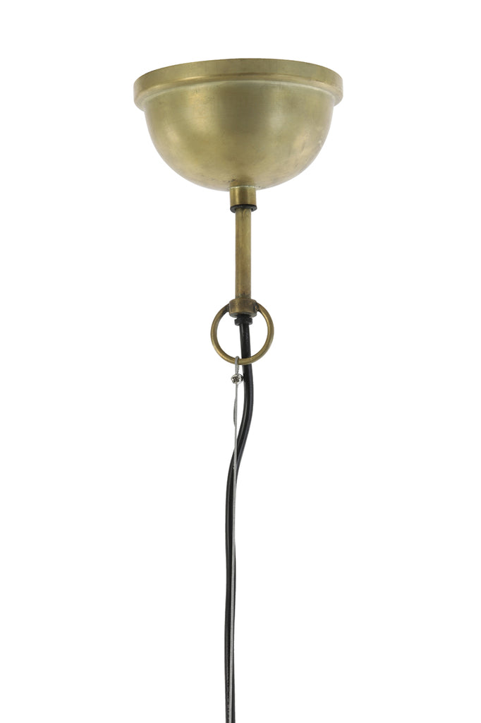 Light &amp; Living - Lampe suspendue 'Gularo' (Bois, Marron et Bronze)