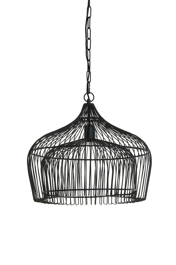 Light &amp; Living - Lampe suspendue 'Kristel' (Noir mat)