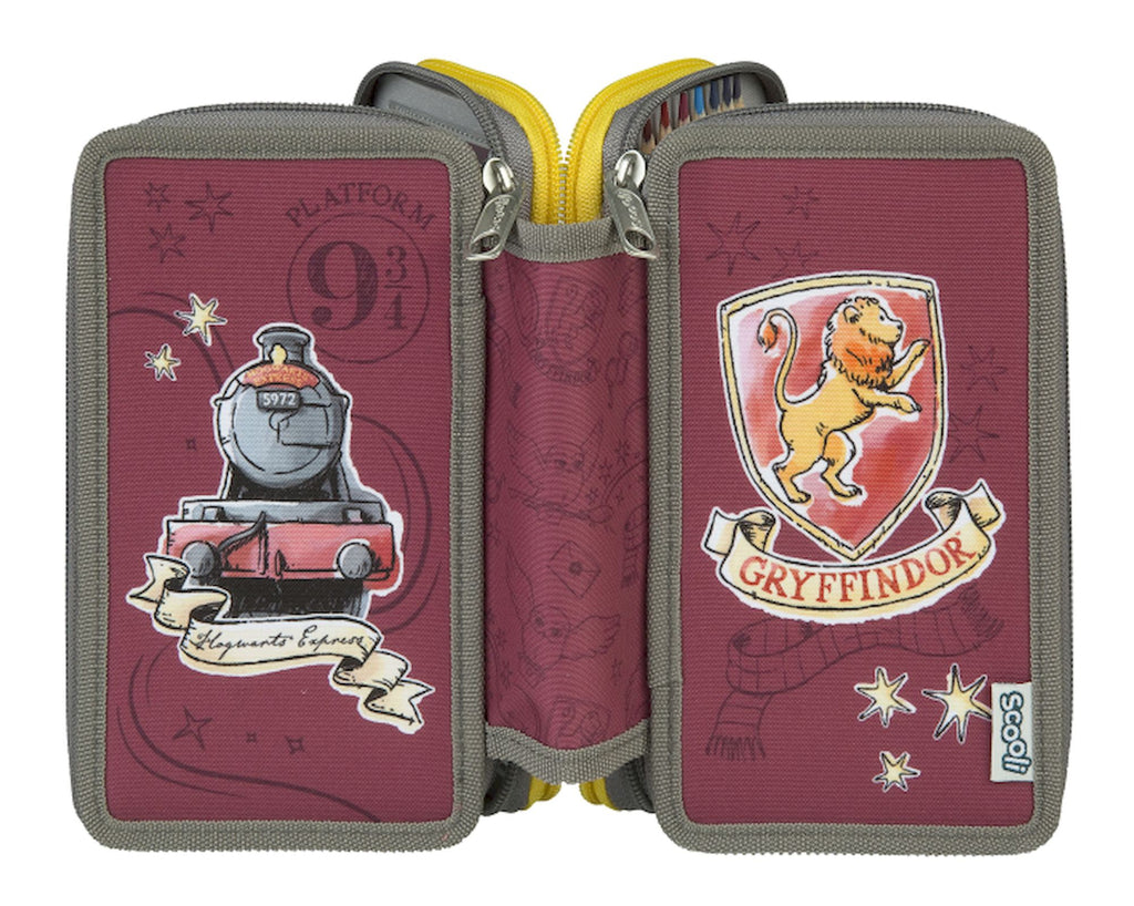 Undercover - Schooletui 3 laags met inhoud 'Harry Potter'