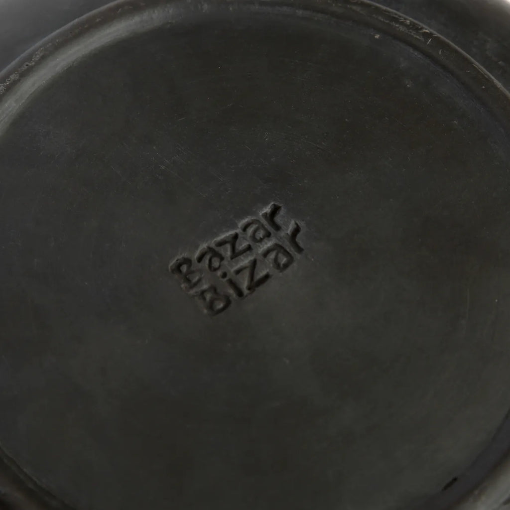 Bazar Bizar - Assiette creuse 'Burned' (Noir, M)