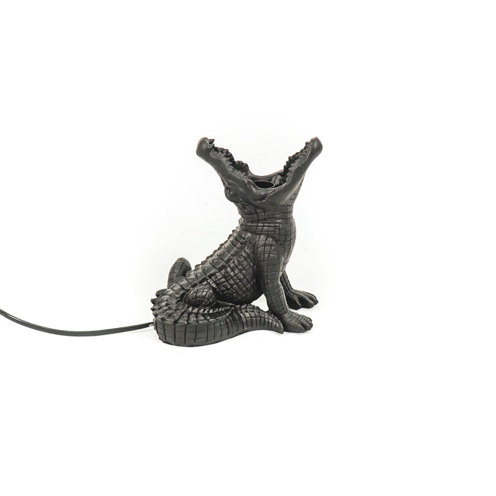 Housevitamin - Tafellamp 'Krokodil' (Zwart)