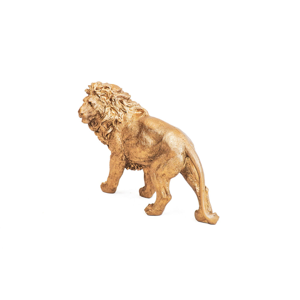 Housevitamin - Decoratief beeld 'Leeuw' (Staand, Goud)