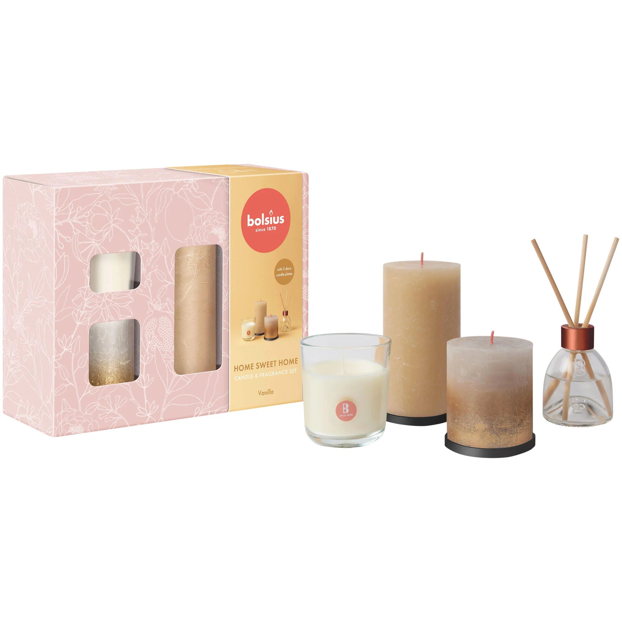 Bolsius - Giftset 'Home Sweet Home' (Medium)