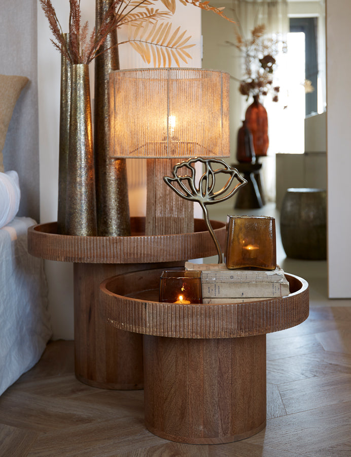 Light &amp; Living - Table d'appoint 'Kalomo' (Taille L, Bois, Marron Foncé)