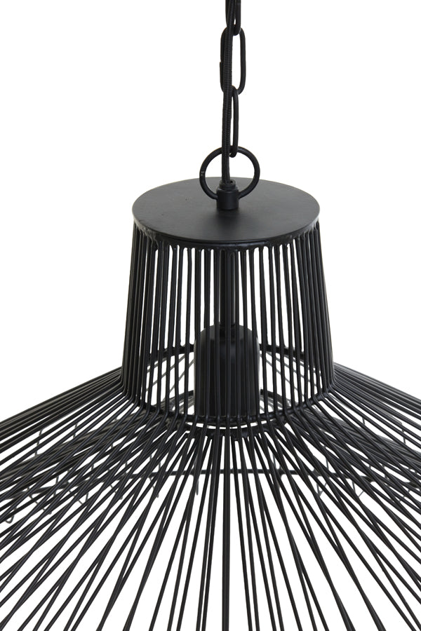 Light &amp; Living - Lampe suspendue 'Kasper' (Noir mat)