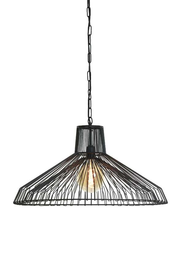 Light &amp; Living - Lampe suspendue 'Kasper' (Noir mat)