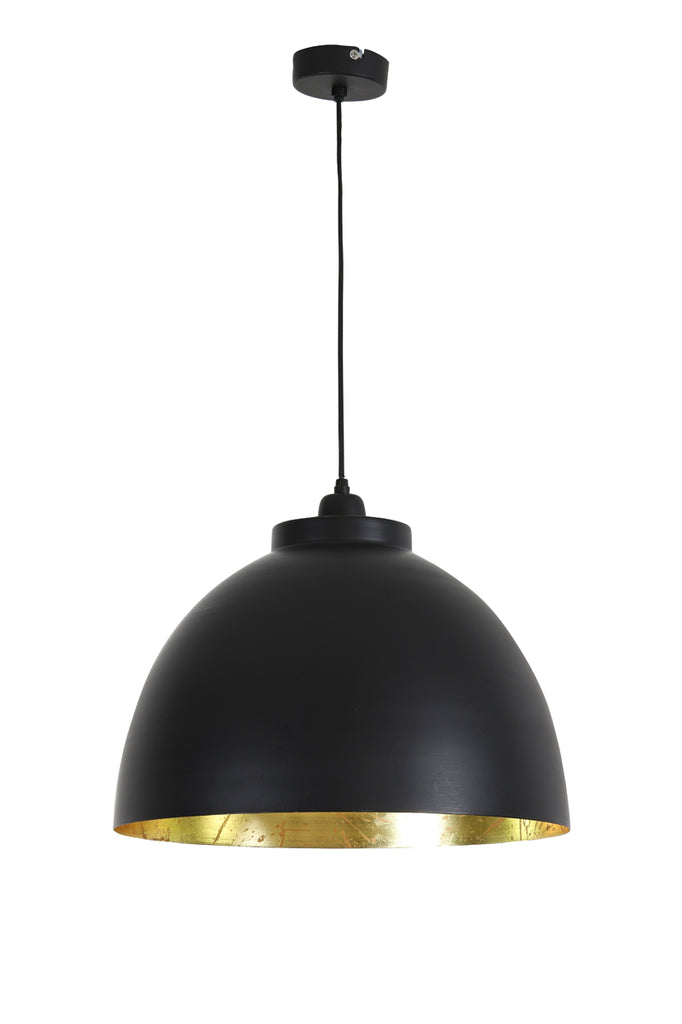 Light &amp; Living - Lampe suspendue 'Kylie' (Noir &amp; Or)