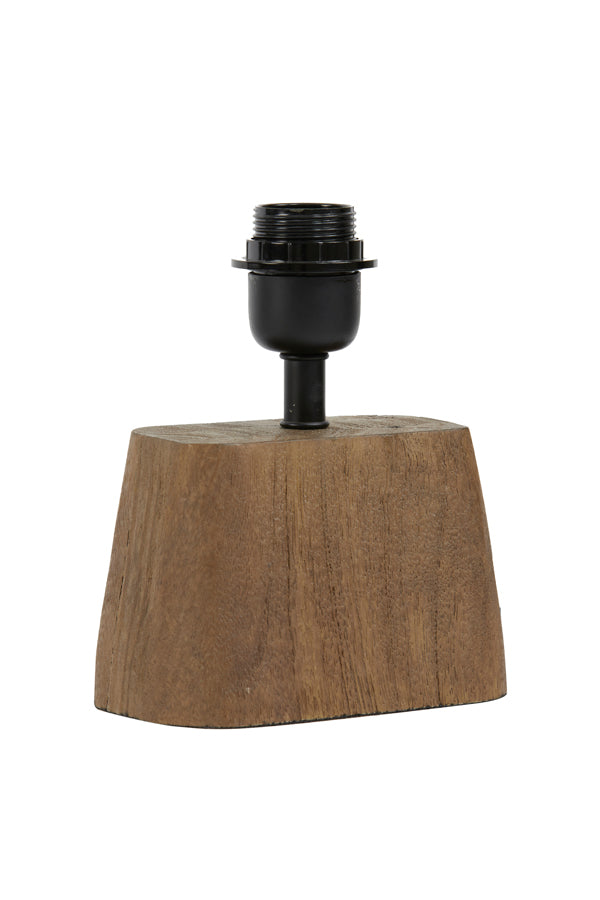 Light &amp; Living - Lampensockel 'Kardan' (21cm hoch, Holz, Mattbraun)