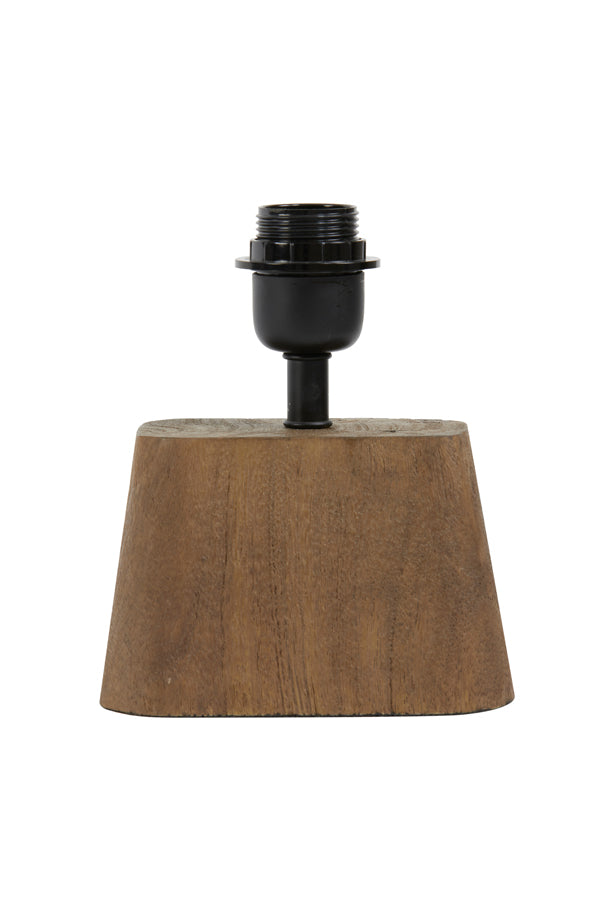 Light &amp; Living - Lampensockel 'Kardan' (21cm hoch, Holz, Mattbraun)