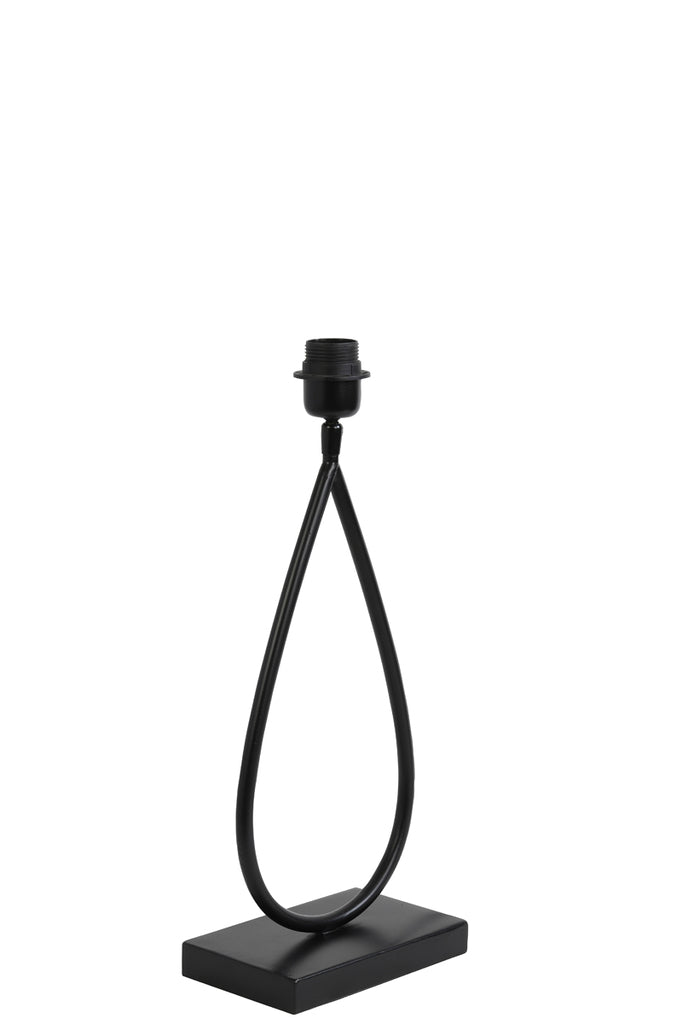 Light &amp; Living - Pied de lampe 'Tamsu' (42cm de haut, Noir mat)