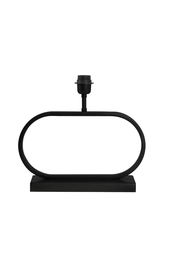 Light &amp; Living - Pied de lampe 'Jamiro' (29cm de haut, Noir mat)