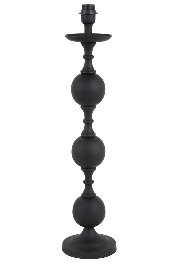 Light &amp; Living - Pied de lampe 'Lesane' (70cm de haut, Noir mat)