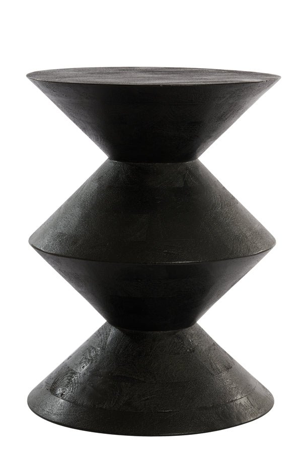 Light &amp; Living - Table d'appoint 'Larus' (Taille L, Bois de manguier, Noir mat)